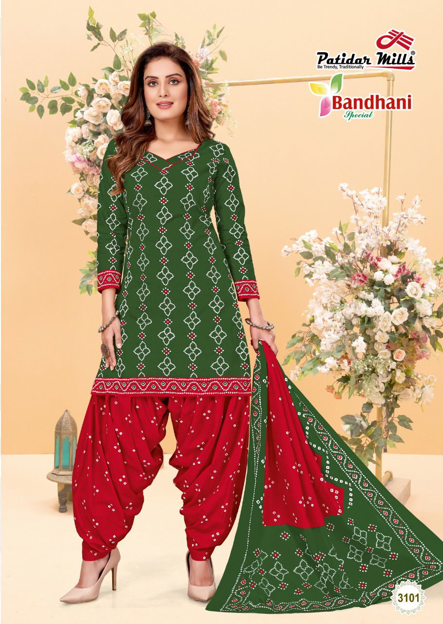 Patidar Bandhani Special 31 Cotton Printed Casual Daily Wear Dress Material Collection